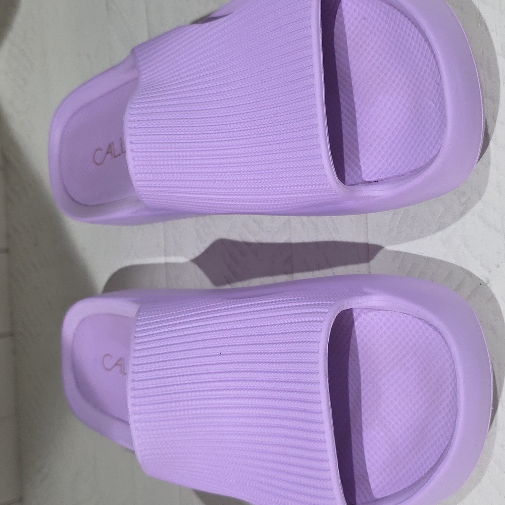 CALIA Lilac Molded Slides Womens Sz8 - Picture 7 of 7